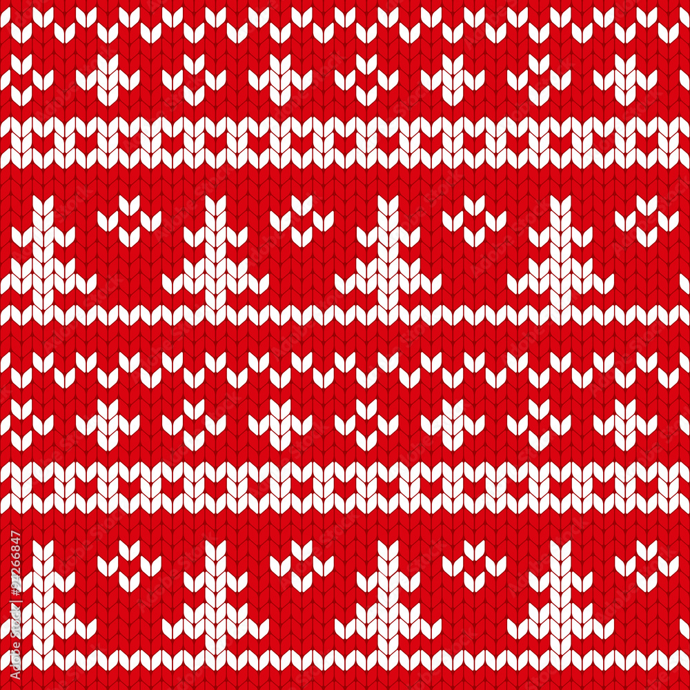 Christmas Seamless Knitting Pattern Christmas Seamless Knitting Pattern