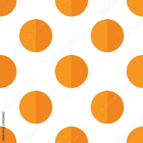 Seamless pattern with oranges