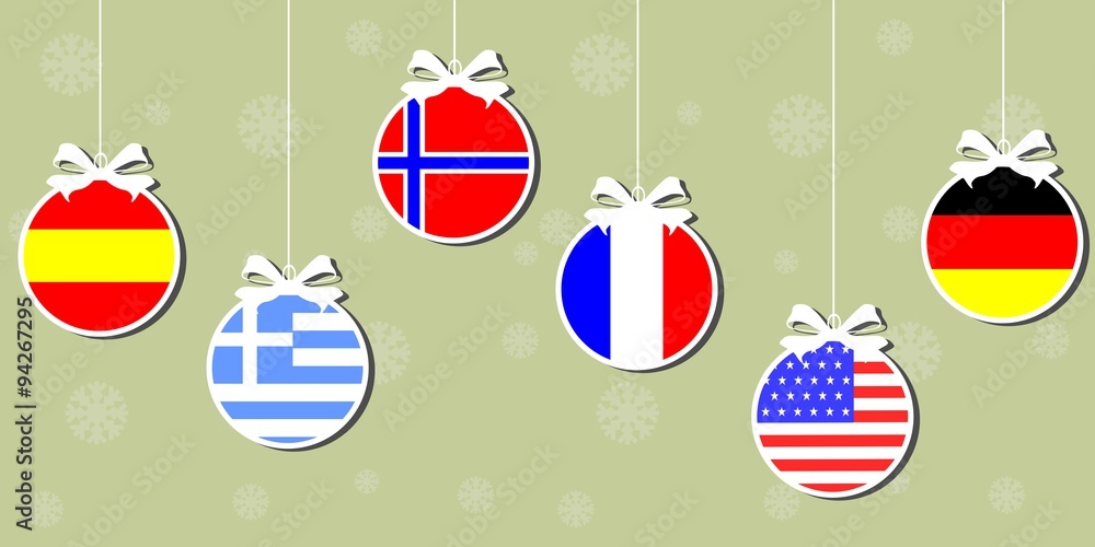 christmas and flags christmas and flags