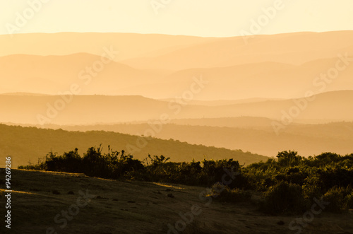 Panorama, tramonto, Addo Elephants Park - Sudafrica