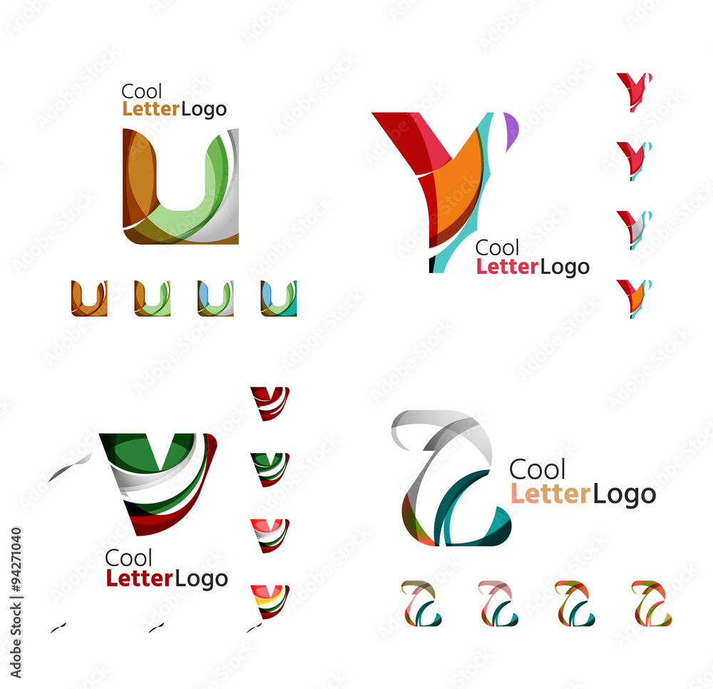 Letter business emblem collection Letter business emblem collection