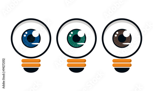 Spy Eye Light Bulb Lamp Icon