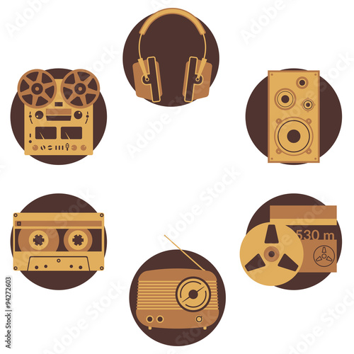 Sound equipment icons