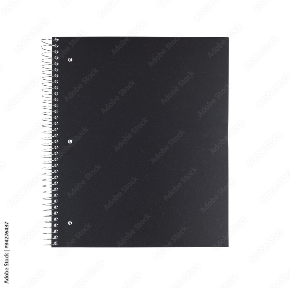 Black Notebook Isolated On White Black Notebook Isolated On White