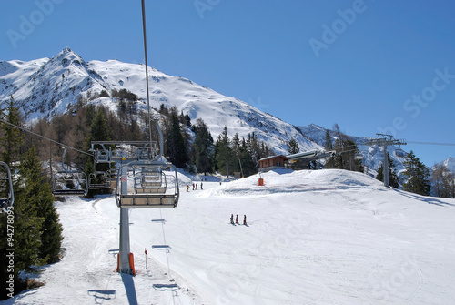 Trasa narciarska w ośrodku narciarskim Ponte di Legno