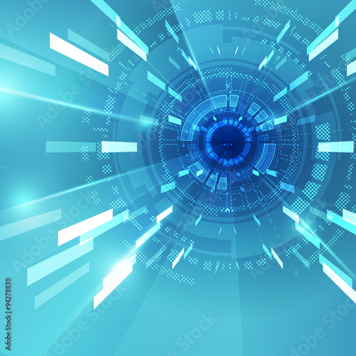 abstract vector technology background, illustration