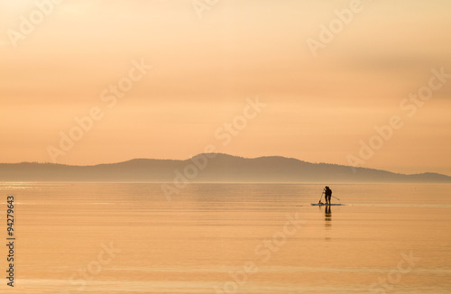 Paddle Boarding at Sunrise