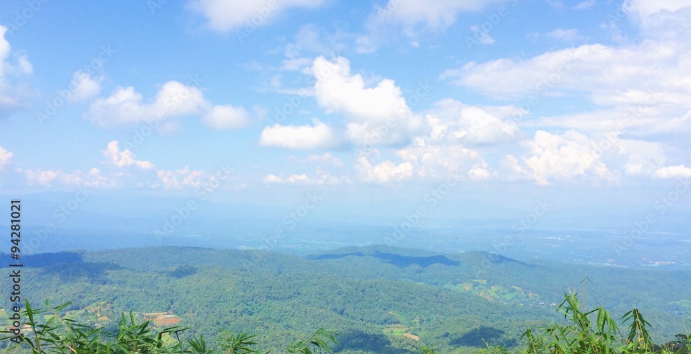 landscape mountain view of Thailand