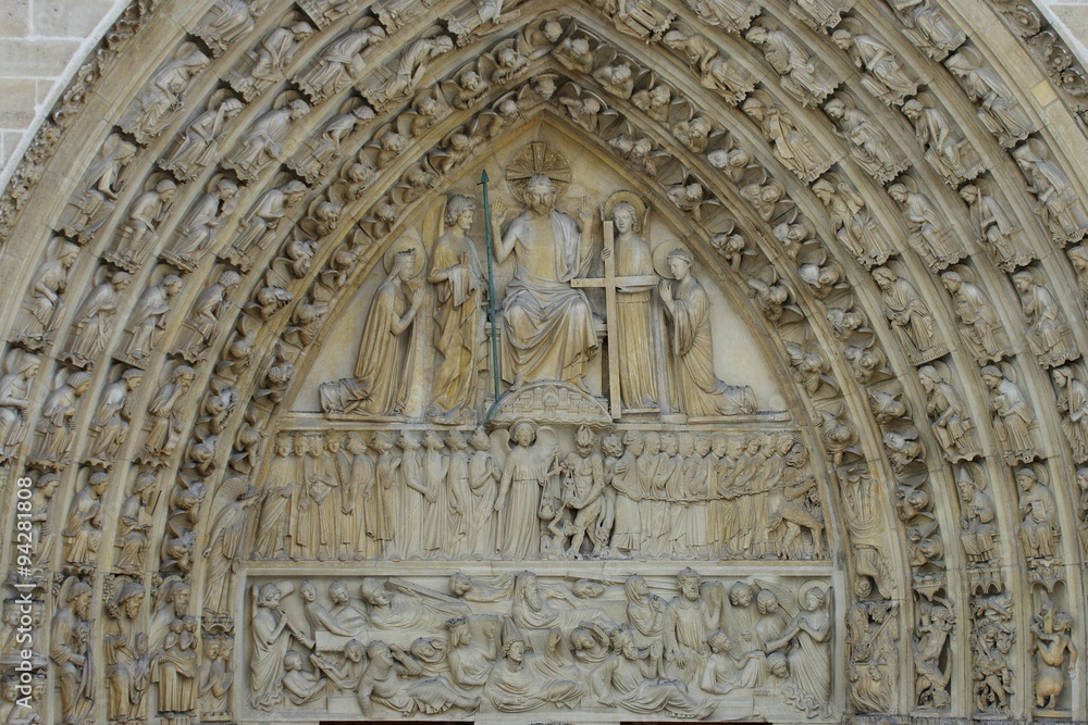 Portal mit Juengstem Gericht, Notre-Dame, Paris Portal mit Juengstem Gericht, Notre-Dame, Paris