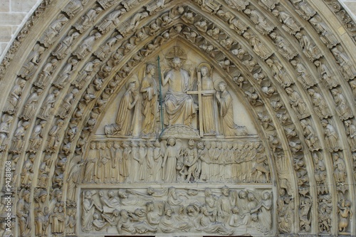 Portal mit Juengstem Gericht, Notre-Dame, Paris