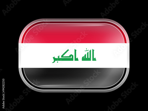 Free Download Flag of Iraq. Rectangular Shape with Rounded Corners - GFXLoad