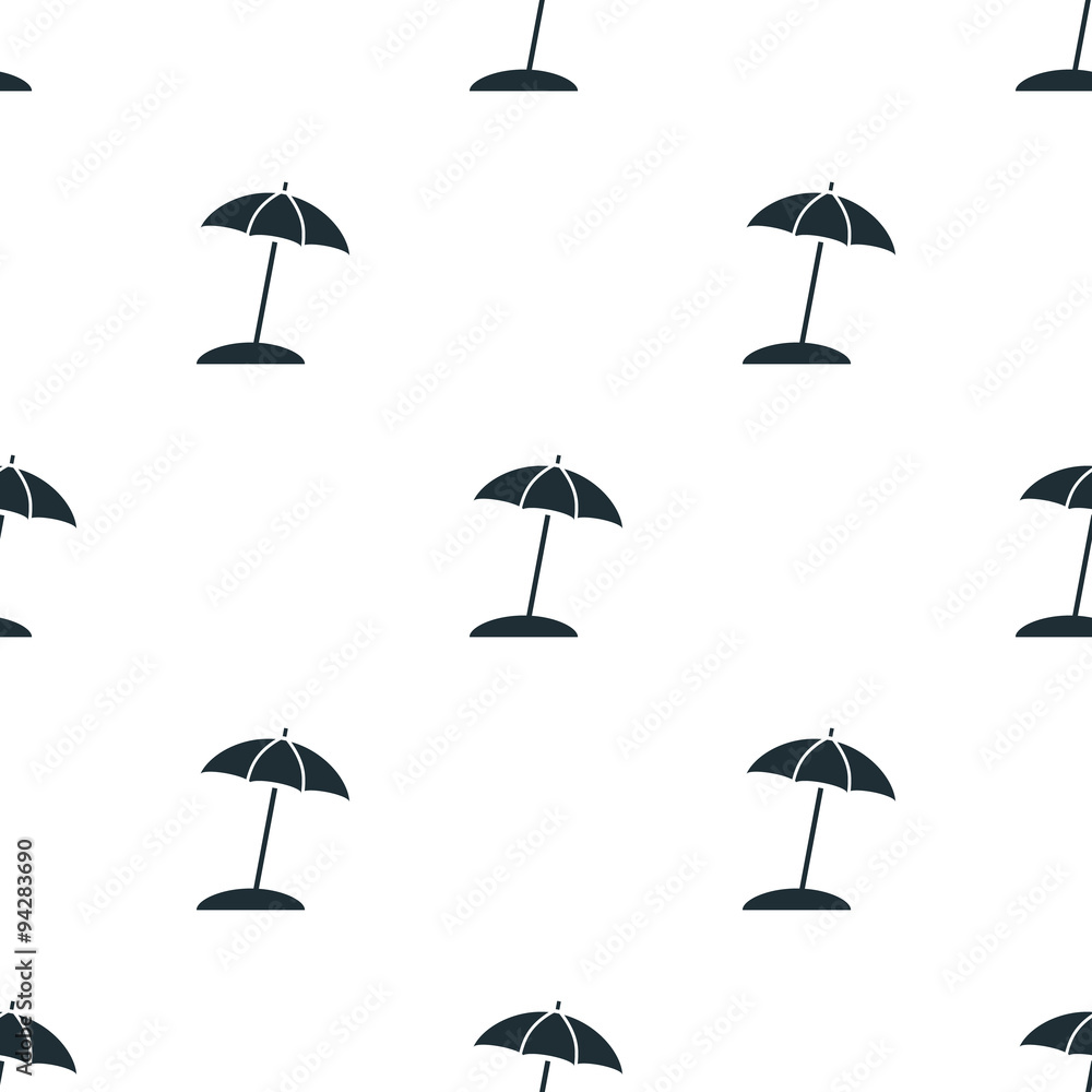 Beach umbrella icon