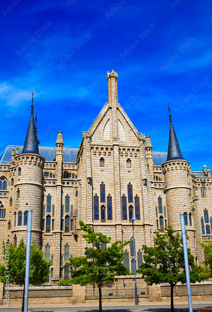 Obraz premium Astorga Leon Palacio Episcopal of Antoni Gaudi