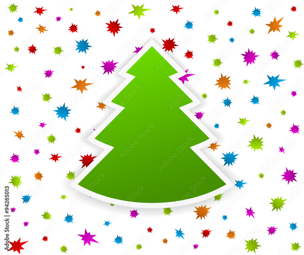 cristmas tree on starburst splash background cristmas tree on starburst splash background