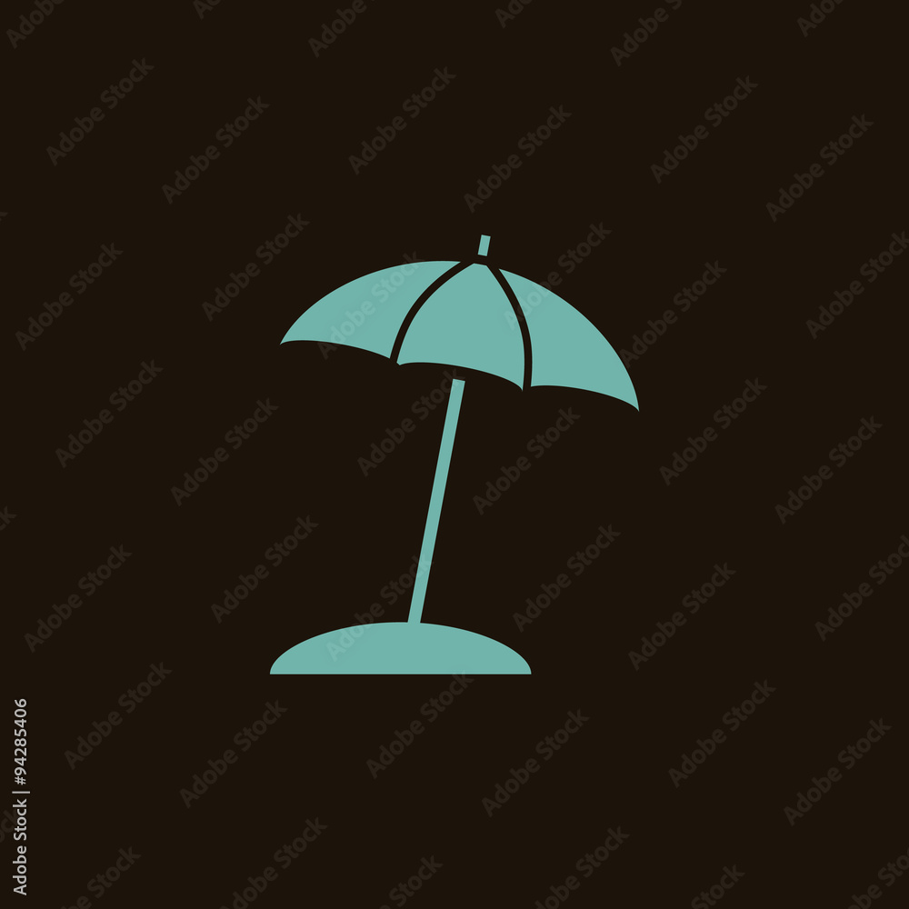 Beach umbrella icon Beach umbrella icon