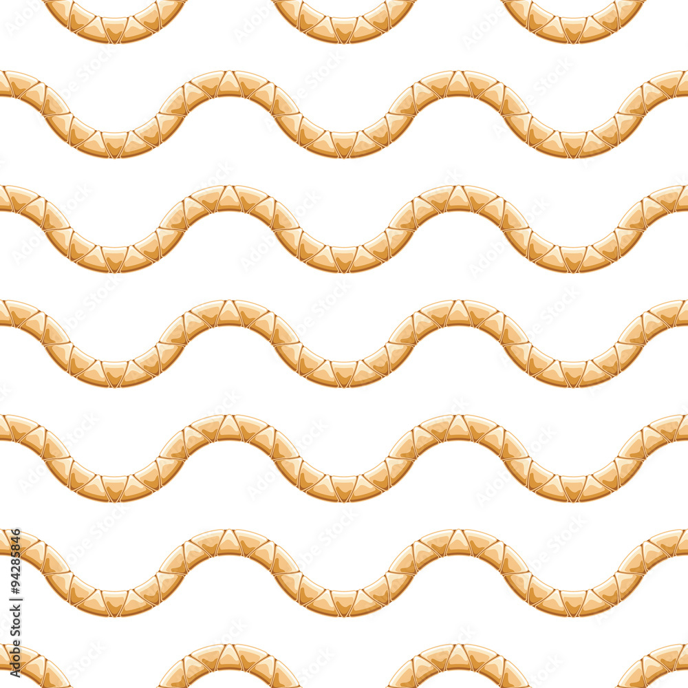 Obraz premium Golden chains on white background.