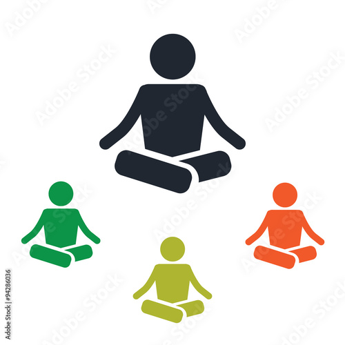 Yoga pose icon