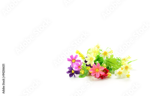 artificial flower isolated on white background
