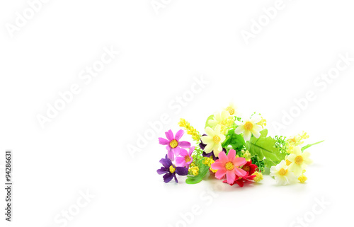 Fototapeta Naklejka Na Ścianę i Meble -  artificial flower isolated on white background