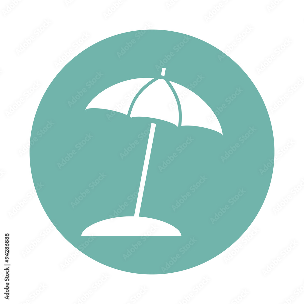 Beach umbrella icon Beach umbrella icon