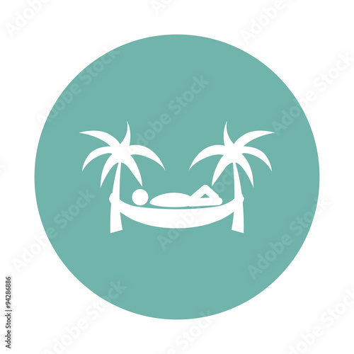 Man in hammock icon