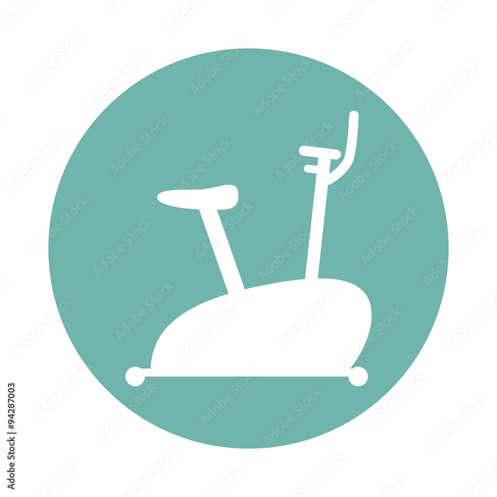 Fototapeta premium Exercise bike icon