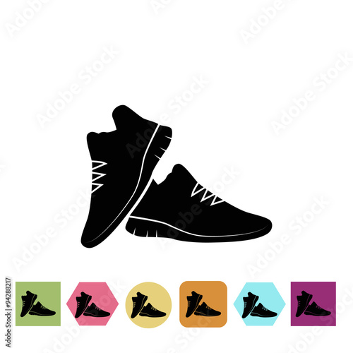 Sneakers pair icon