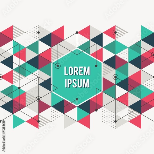 Abstract geometric background. Vector design layout for business presentations, flyers, posters, apps.