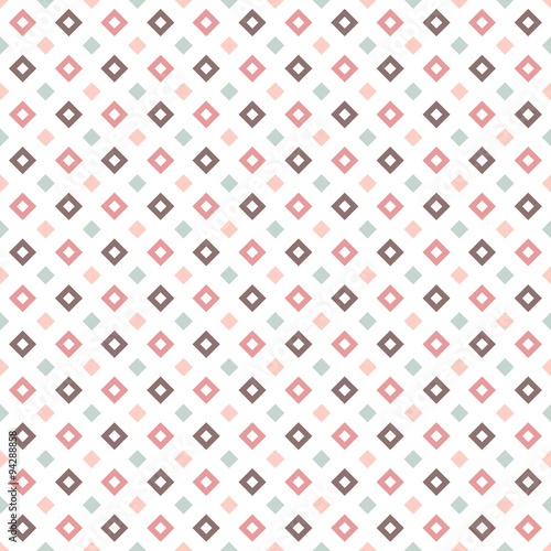 Pink Diagonal Squares Seamless Pattern