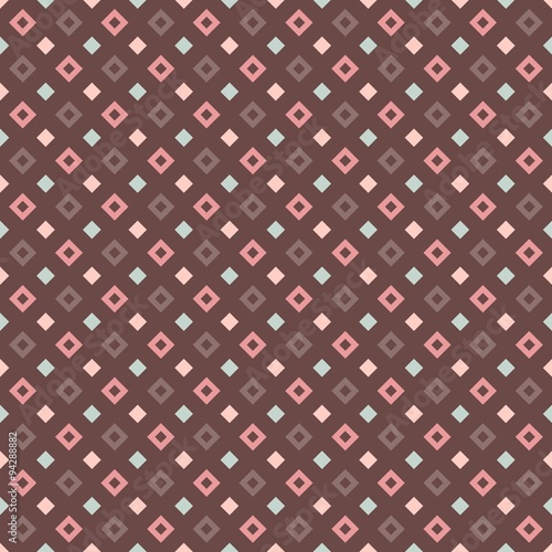 Pink Diagonal Squares Seamless Pattern