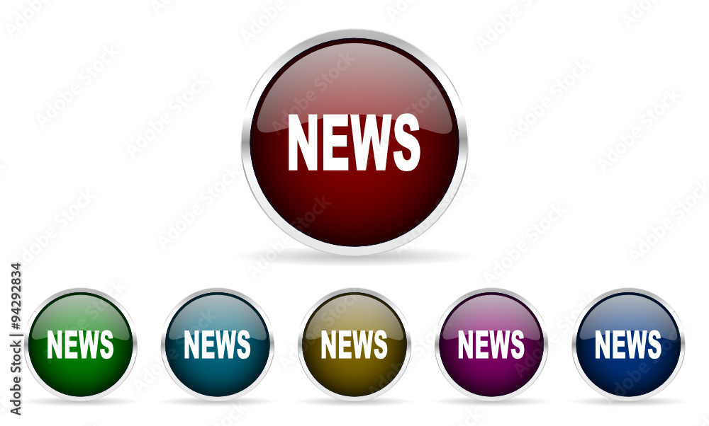 news vector icons set news vector icons set