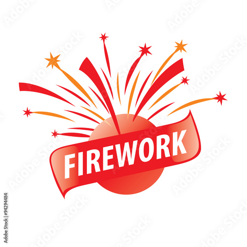 vector logo for fireworks