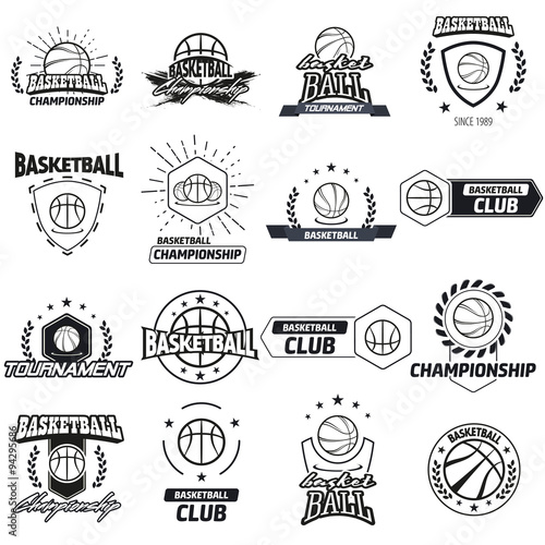 Streetball logo set