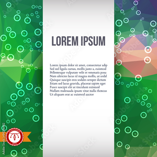 Abstract Colorful Triangles Background. Vector