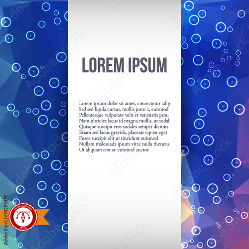 Abstract Colorful Triangles Background. Vector