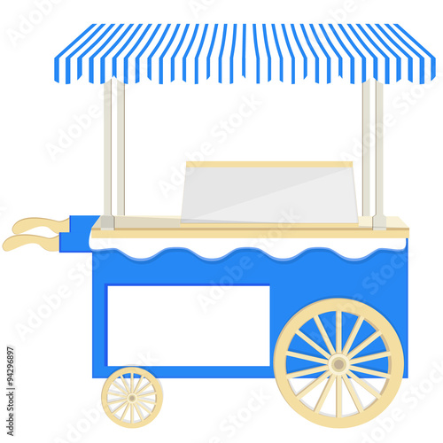 Ice cream blue cart