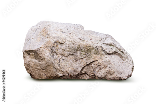 big granite rock stone, isolated