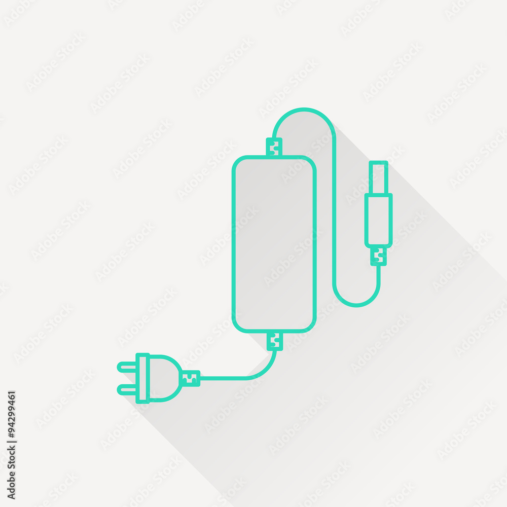 Icon of Phone Charger, vector illustration Icon of Phone Charger, vector illustration