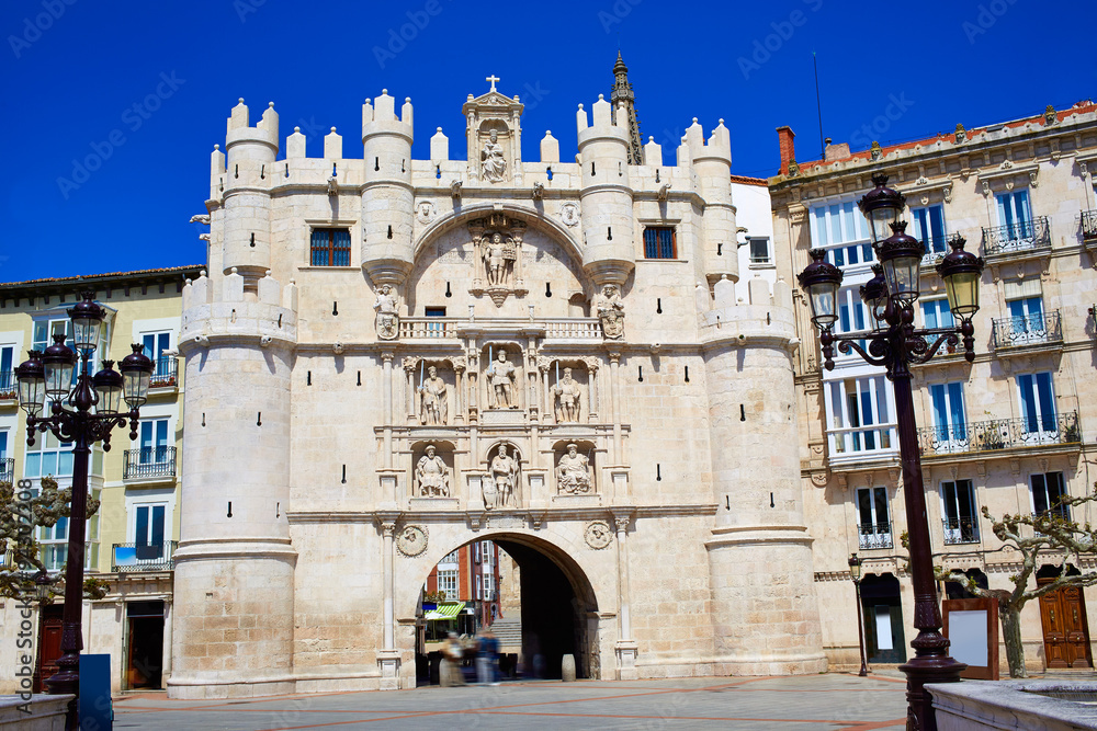 Burgos Arco de Santa Maria arch at Castilla Spain