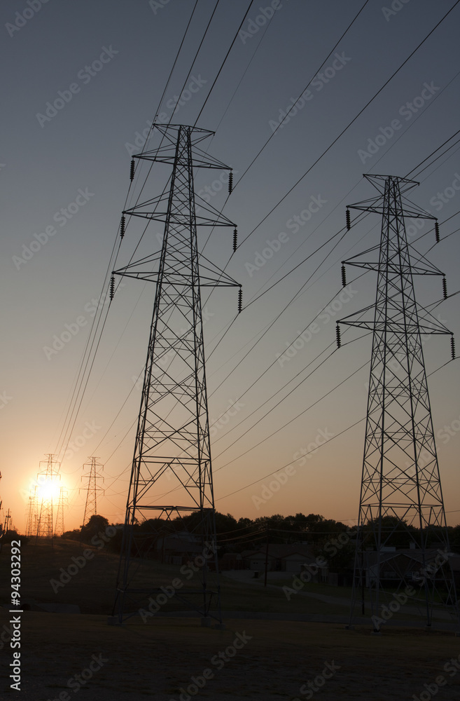 Electric Towers Sunrise