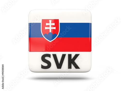 Free Download Square icon with flag of slovakia - GFXLoad