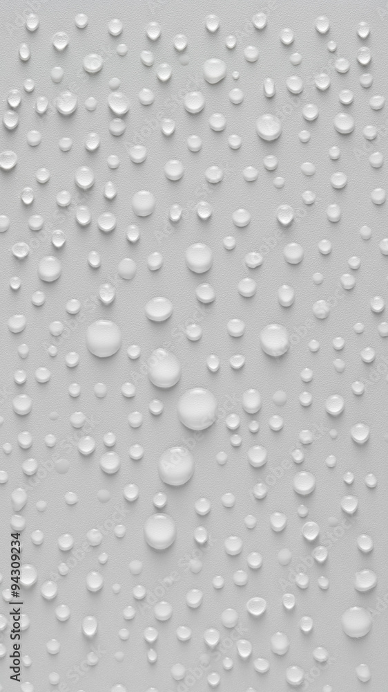 Drops of water on a white background. Drops of water on a white background.