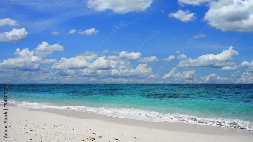 Beautiful tropical beach scene Beautiful tropical beach scene