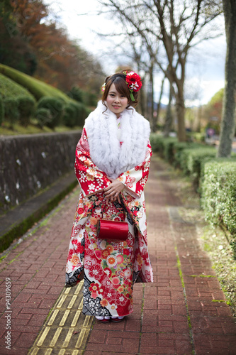 着物姿の女性