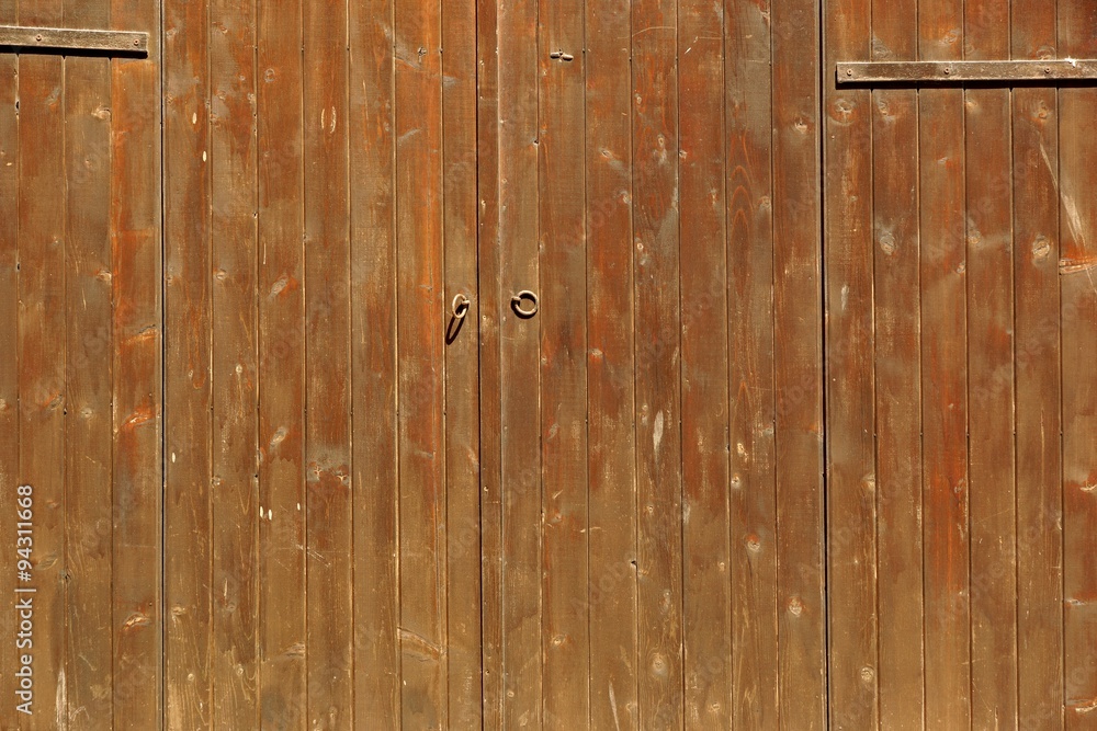 Rustic Brown Wood Plank Door Or Gate Horizontal Background Rustic Brown Wood Plank Door Or Gate Horizontal Background