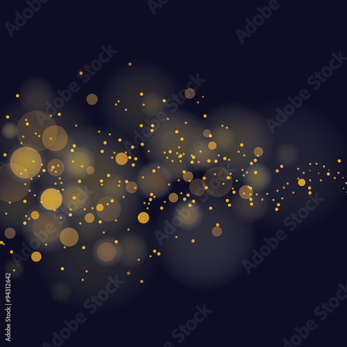 vector glittering stars on bokeh background