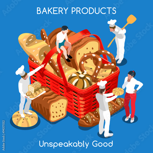 Bakery 01 Food Isometric