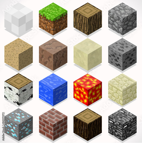 Mine Cubes 04 Elements Isometric