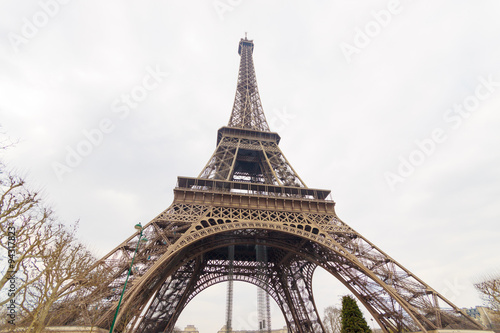 Eiffel tower in Paris, view from ground