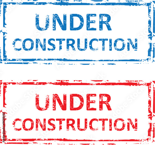 Under Construction Stamp Vector